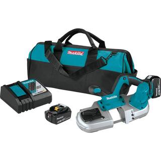 Makita 18V LXT Lithium-Ion Cordless Compact Band Saw Kit 5.0 Ah XBP03T