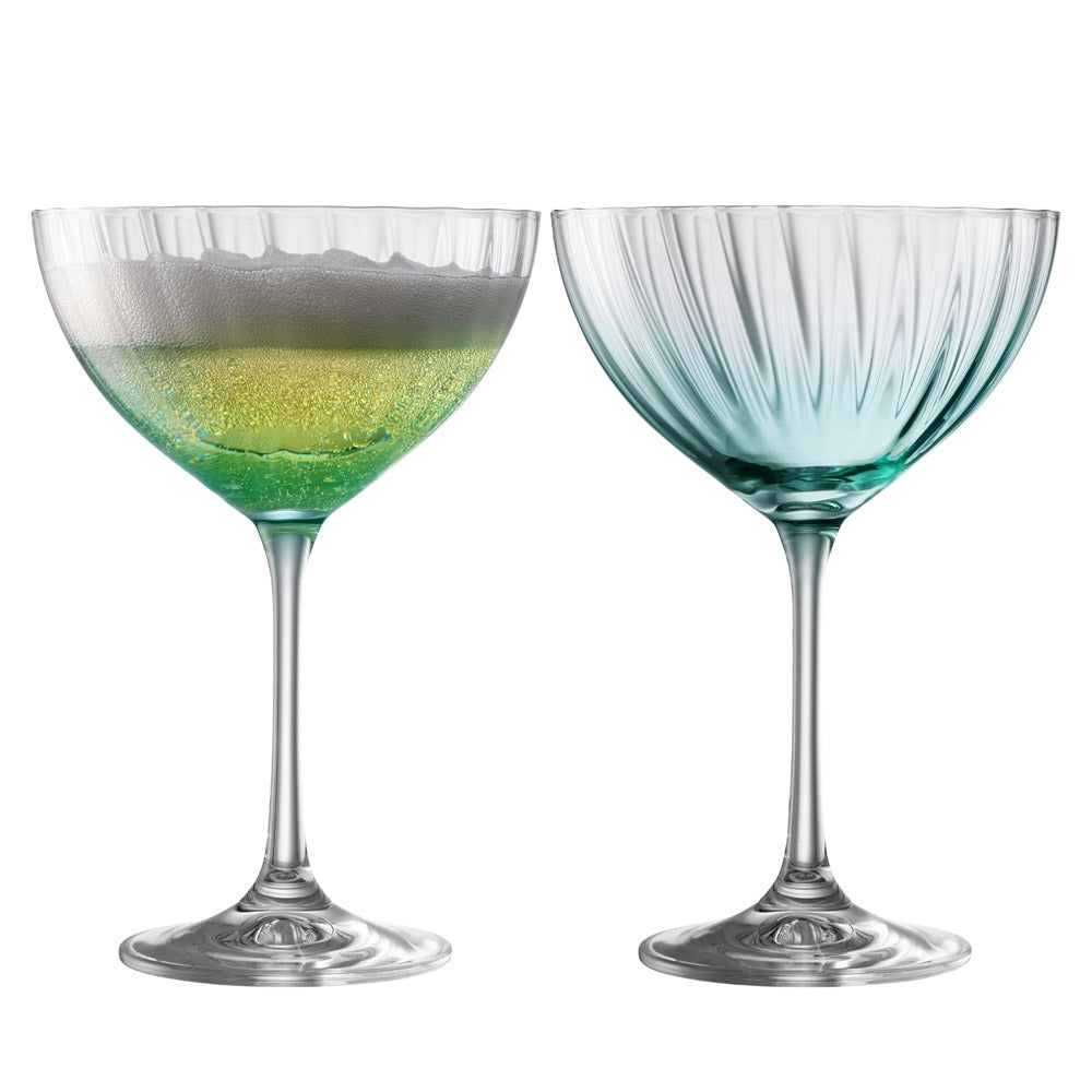 Galway Crystal Erne Glassware Set - Aqua