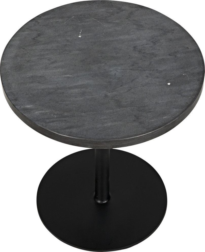 Ford Stone Top Side Table   Transitional   Side Tables And End Tables   by HedgeApple  Houzz