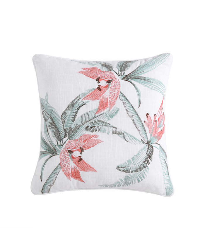 Tommy Bahama Home Acapulco Palms Faux Linen Decorative Pillow， 20