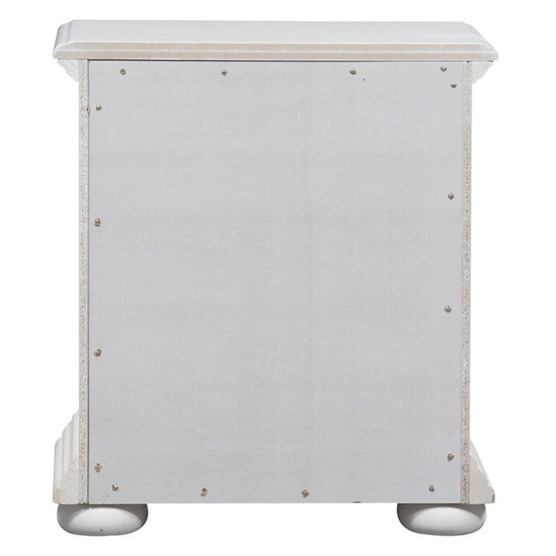 Bowery Hill 2 Drawer Nightstand in Oyster White