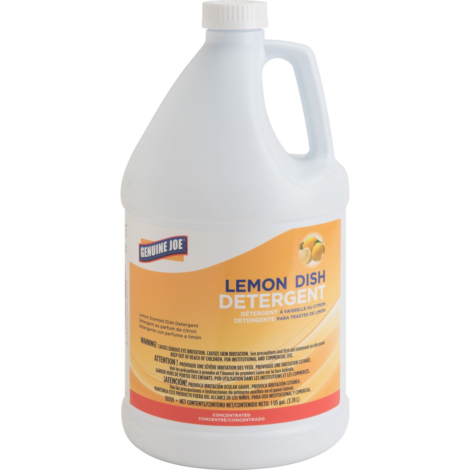 Lemon Dish Detergent Gallon by Genuine Joe GJO10359CT