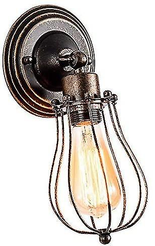 Wire Ca Sconce Ric Ing， Vinta Edison Bulb Lamp， Indoor Indrial S Fixture Adjable (bulb Not Includ