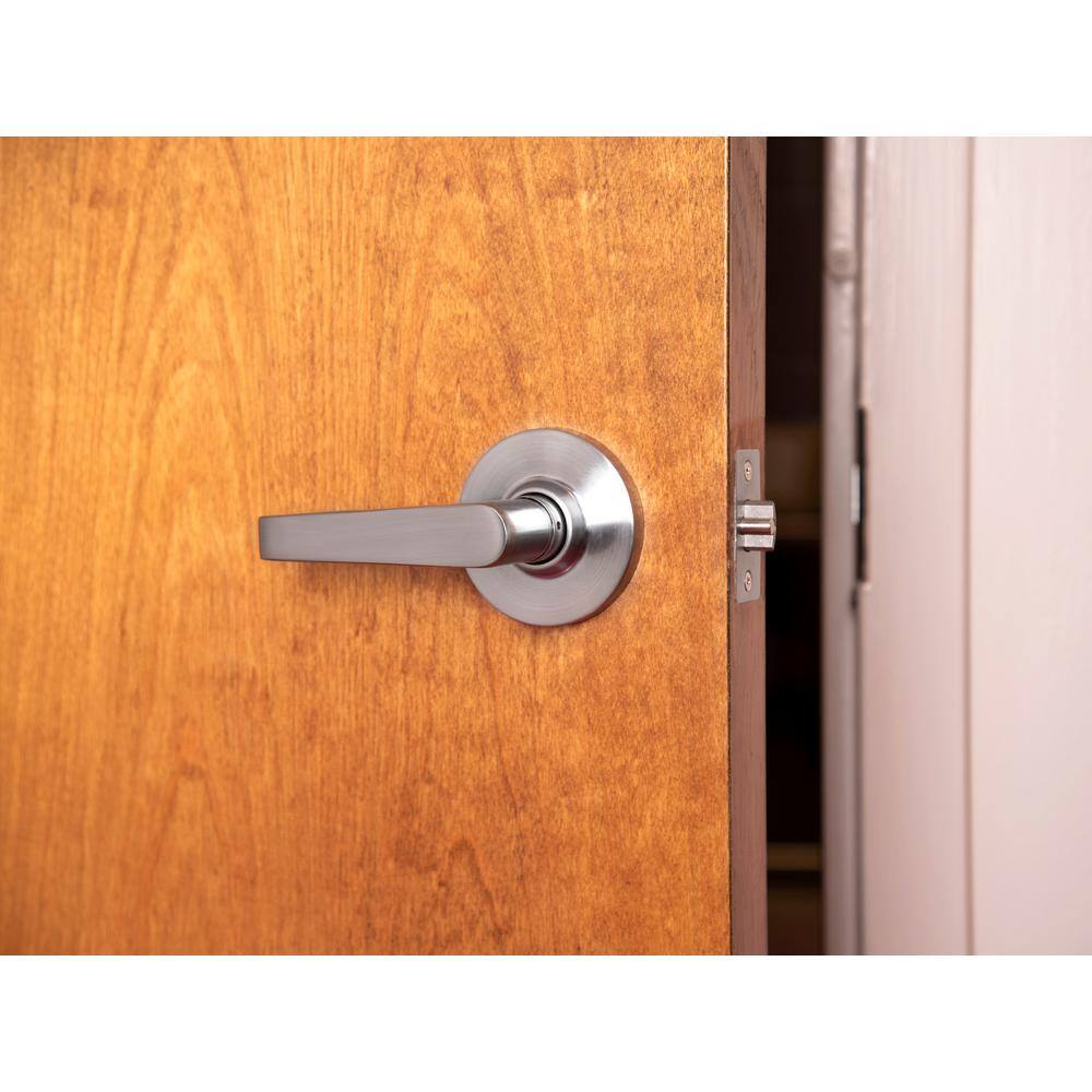 Global Door Controls GLC Series Brushed Chrome Grade 3 CommercialResidential Storeroom Door Handle with Lock GLC-5180L-626