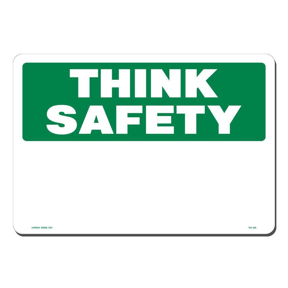 Lynch Sign 14 in. x 10 in. Think Safety Sign Printed on More Durable Thicker Longer Lasting Styrene Plastic TH-22