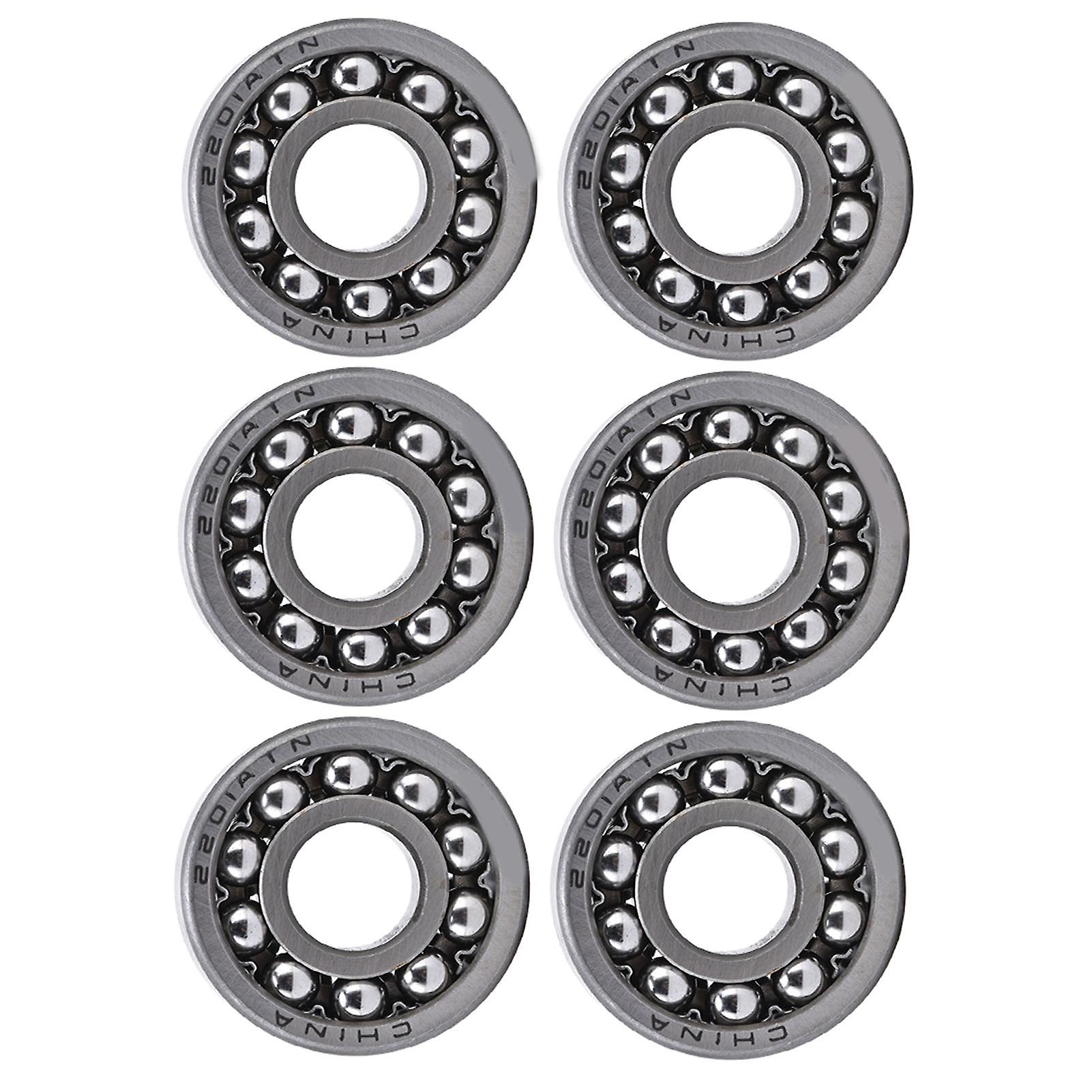 6pcs Self Aligning Ball Bearing Double Row Radial Contact Mechanical Equipment Accessories2201