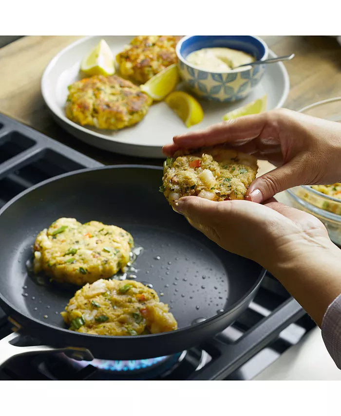 KitchenAid Hard-Anodized Induction Frying Pan with Lid 10 Matte Black