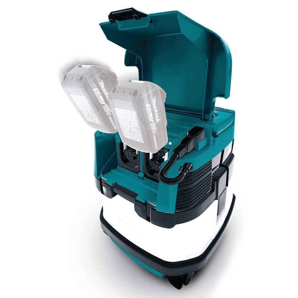 Makita 18V X2 LXT 36V /Corded 2.1 Gallon HEPA Dry Dust Extractor/Vacuum Bare Tool XCV04Z from Makita