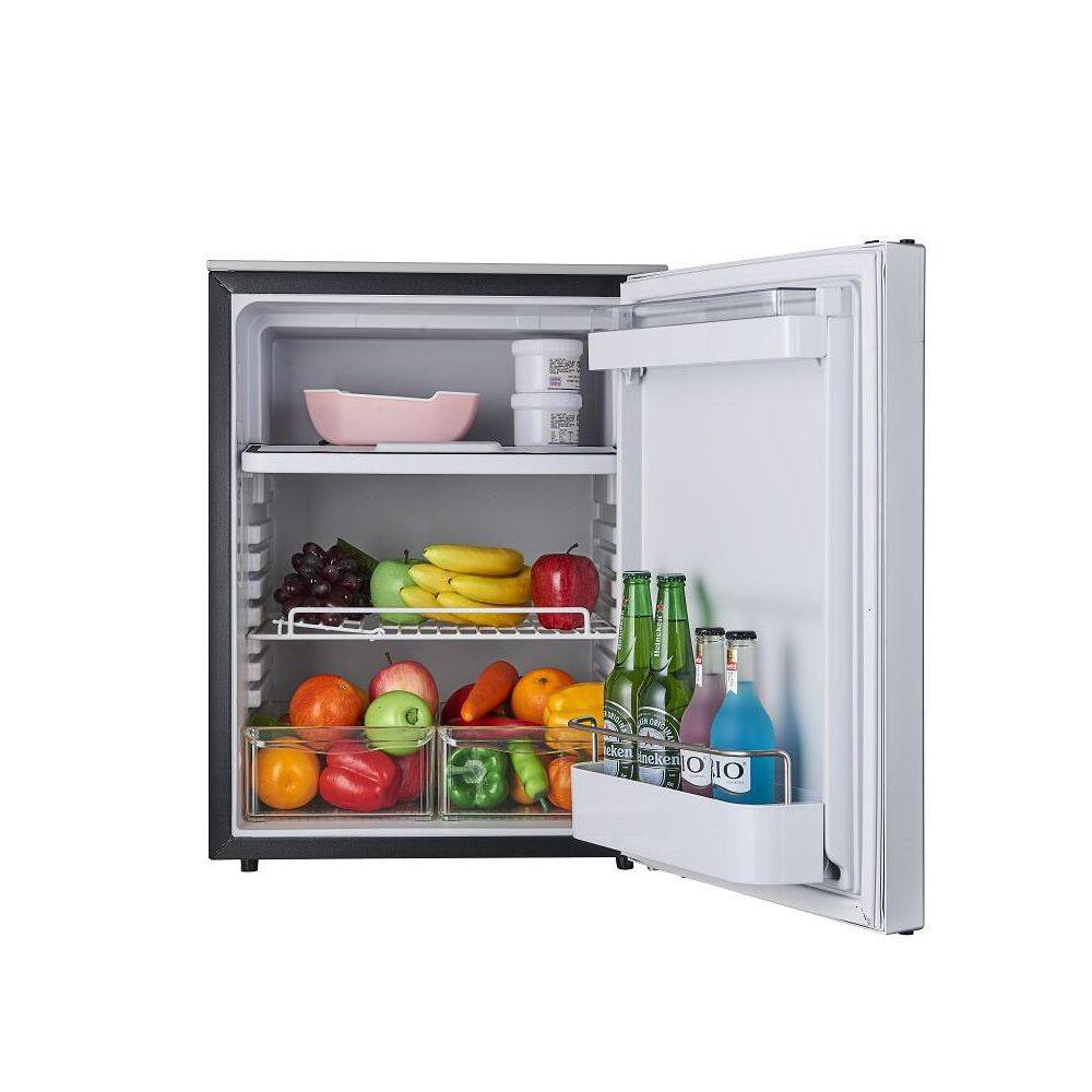 EQUATOR ADVANCED Appliances 18.7 in. 2.8 cu.ft. 12VDC RV Built-in Refrigerator wCompressor in Brushed Stainless RF 12-282