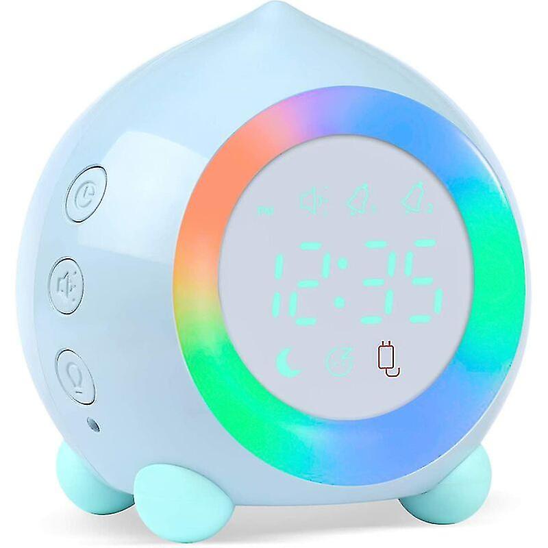 Children's Alarm Clock Light Up Digital Led Lamp Alarm Clock Night Light Girl Boys Day Night Child Adjustable Volume Snooze Alarm Clock In Usb Charge-