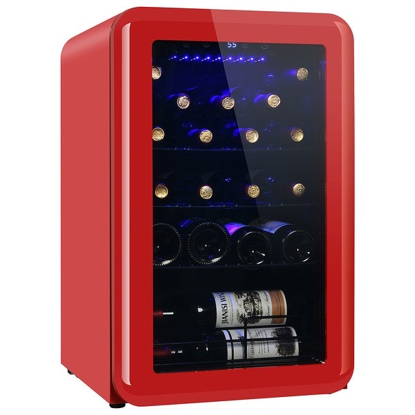 24 Bottle Dual Zone Wine Cooler Thermoelectric with Digital Controls