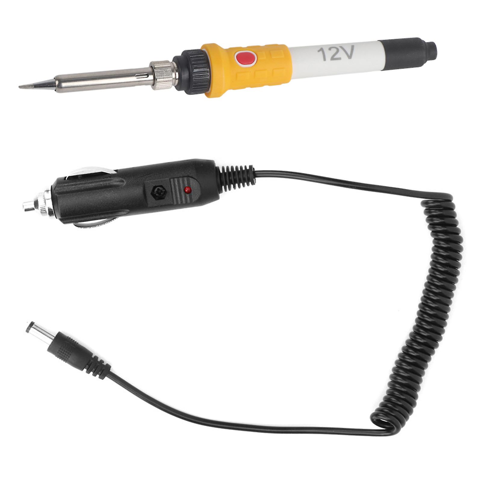 Dc 12v 60w Portable Car Suv Electric Soldering Iron With Cigarette Lighter Plug