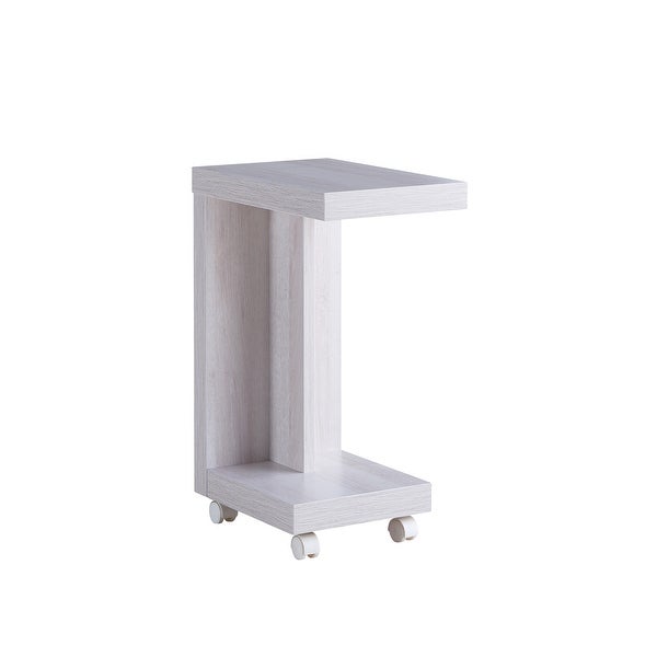 Furniture of America Otis Modern Mobile 18-inch 1-shelf Side Table