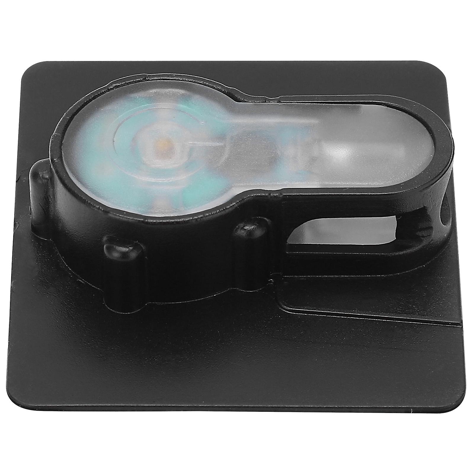 Mini Signal Light Ipx8 Waterproof Outdoor Vest Helmet Safety Light With Hook And Loopblack Base White Light