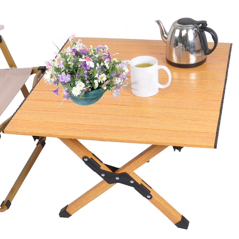 Portable Picnic Table with Folding Solid X Shaped Frame