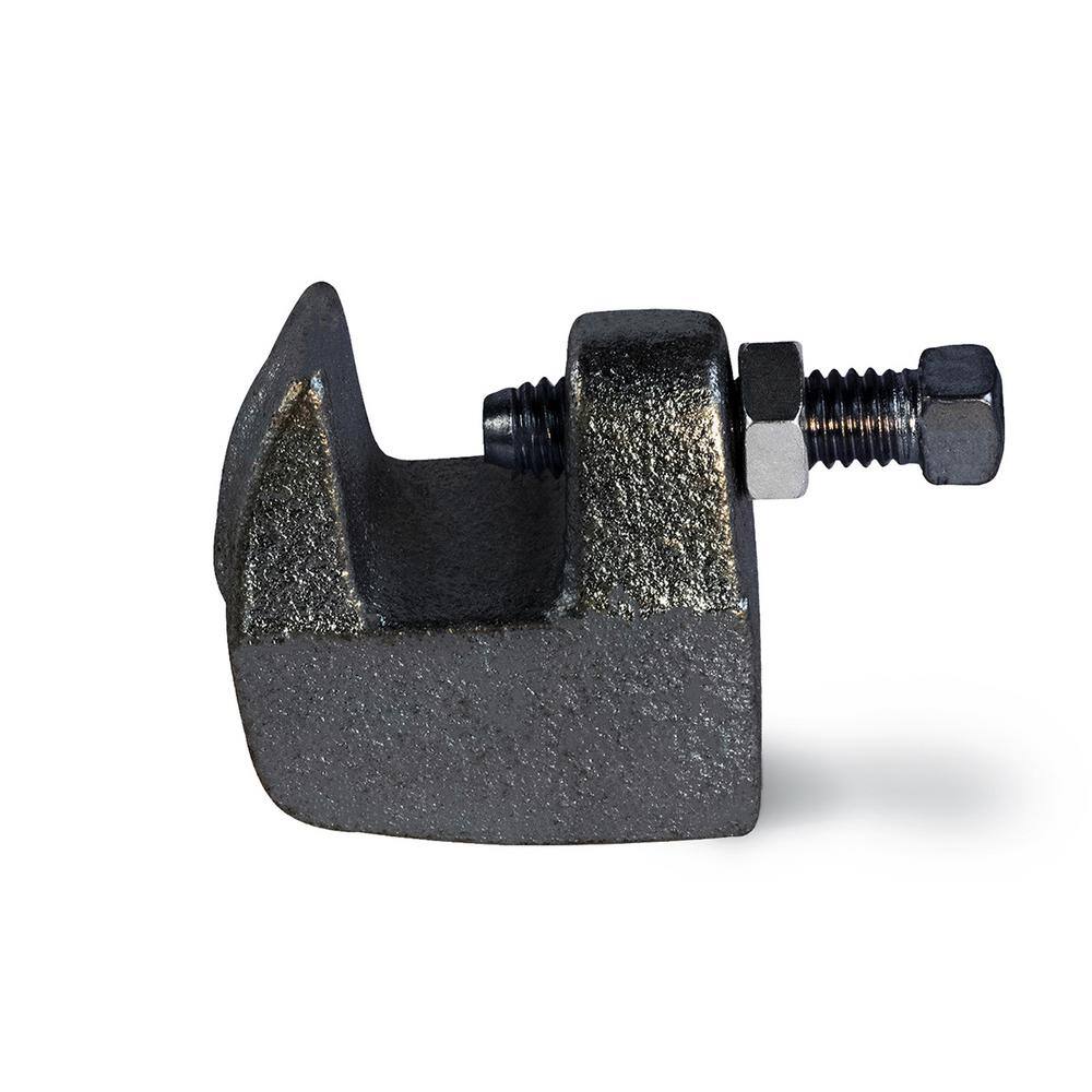 The Plumber's Choice Junior Beam Clamp for 12 in. Threaded Rod Uncoated Steel 12CLBSB