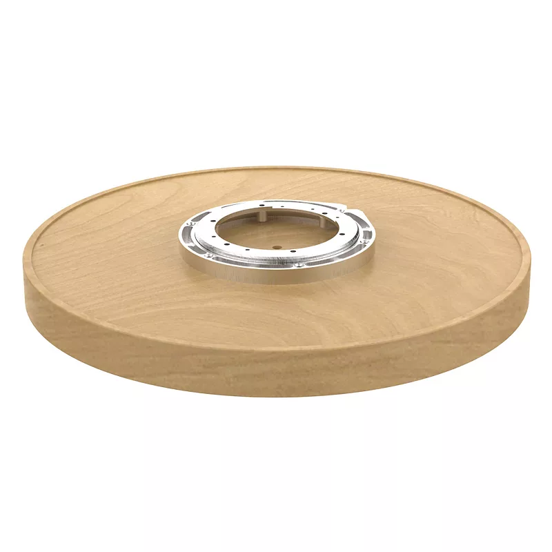 Rev-A-Shelf 4WLS001-18-B52 18 Wood Circle 1-Shelf Lazy Susan w/ Swivel Bearings