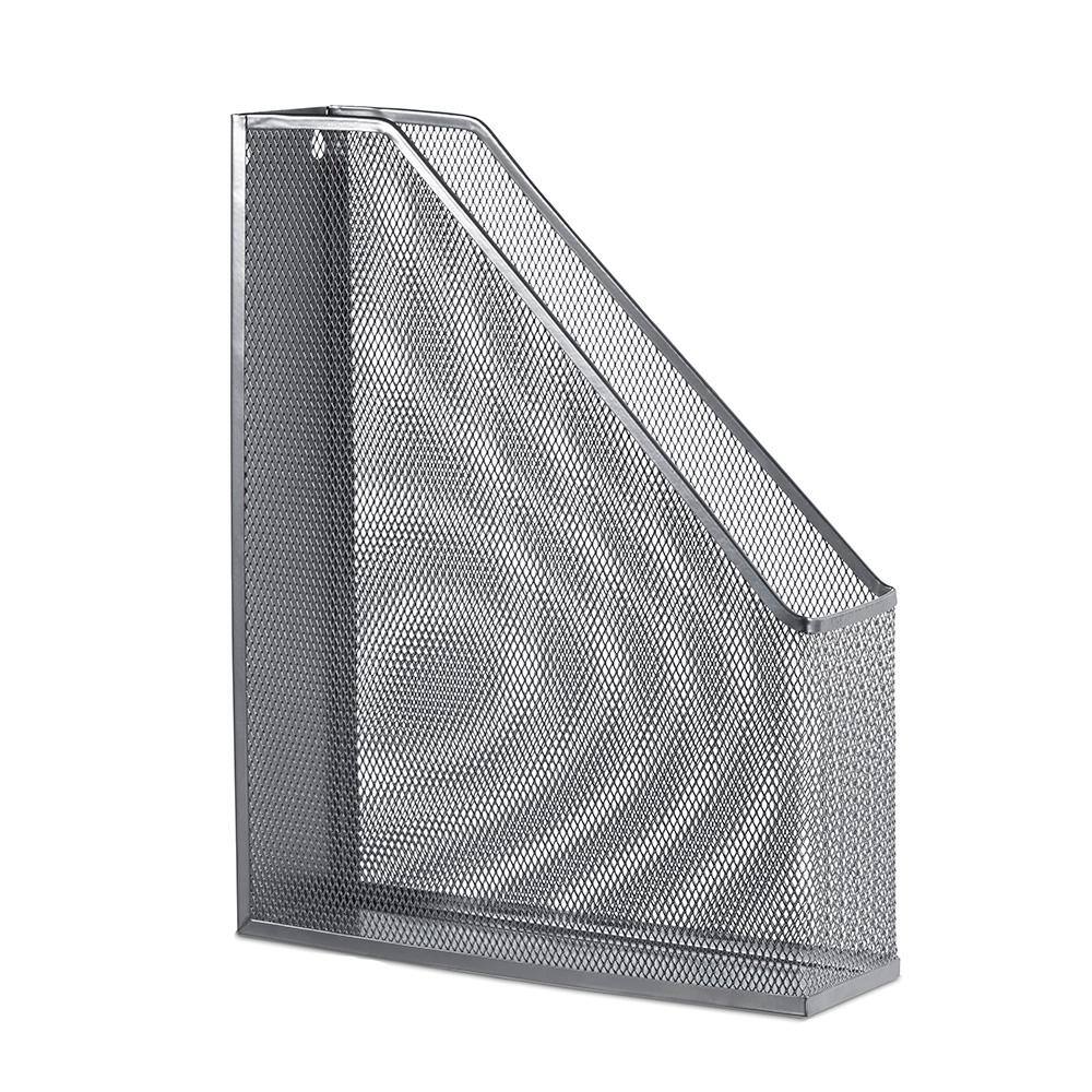 Design Ideas Mesh Magazine File in Silver 34169