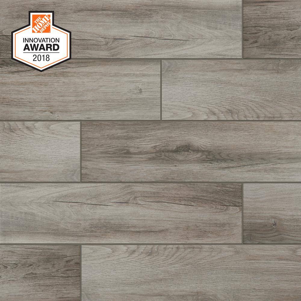 Lifeproof Shadow Wood 6 in. x 24 in. Porcelain Floor and Wall Tile (14.55 sq. ft.  case) LP33624HD1PR