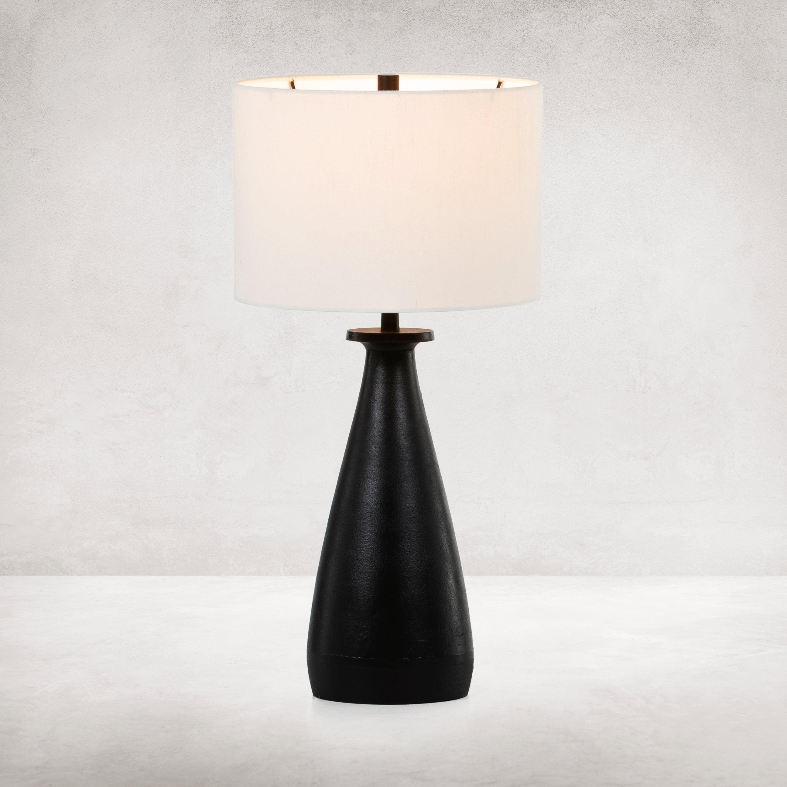 Innes Table Lamp in Textured Black