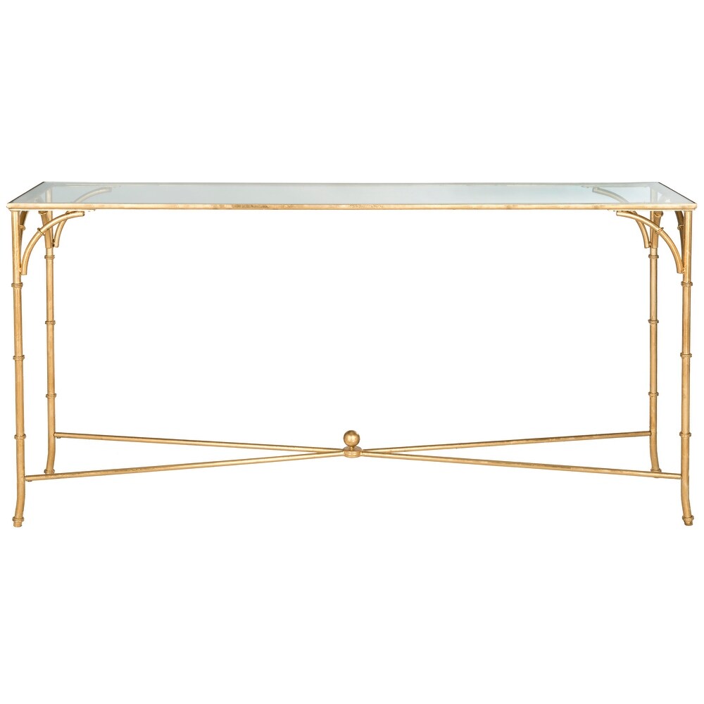 SAFAVIEH Maurice Gold Console Table   63\