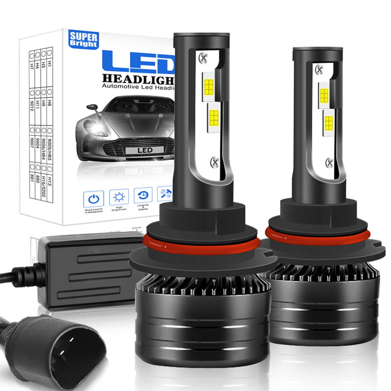 For Pontiac Grand Am 1999 2000 2001 2002 2003 2004 2005 LED Headlight Bulbs 9007 HB5 High and Low Beam 2pcs