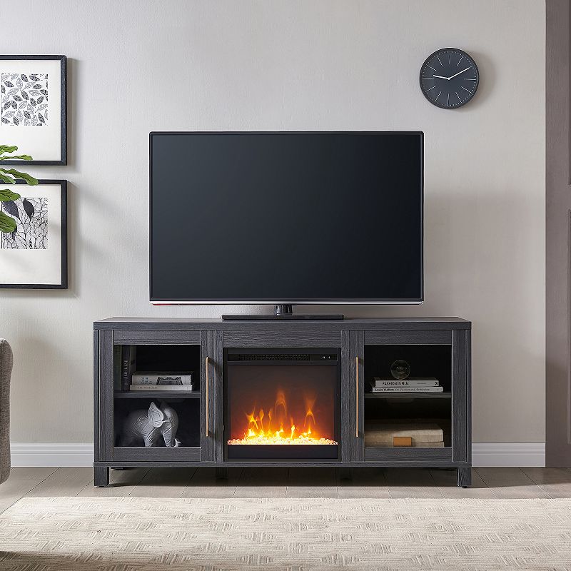 Finley and Sloane Quincy Electric Fireplace Rectangular TV Stand