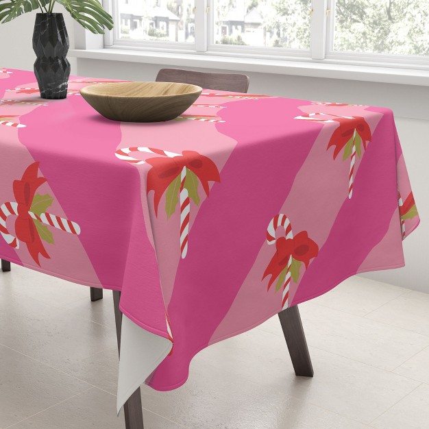 Camilla Foss Candy Cane Tablecloth deny Designs