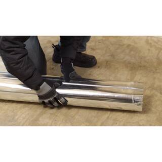 Master Flow 3 in. x 2 ft. Round Metal Duct Pipe BCP3X24