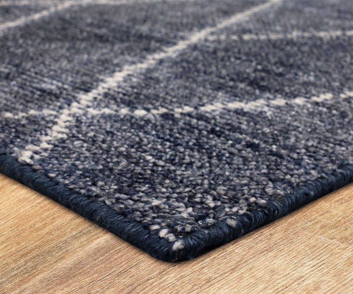 Karastan Tangier Spartel Rug Runner - Blue Steel