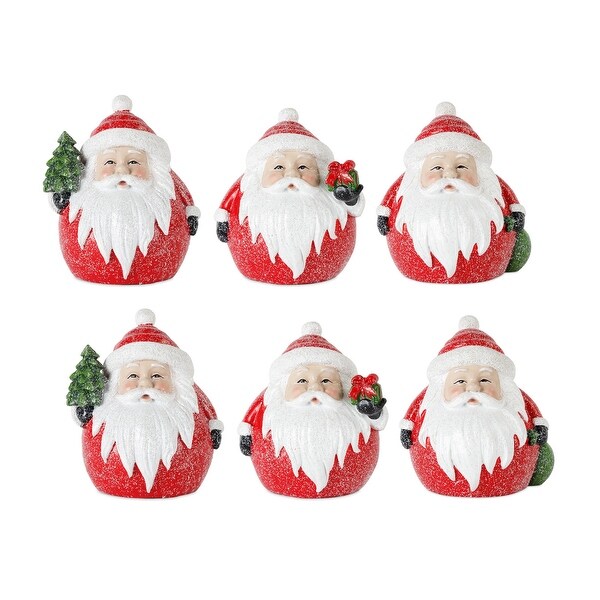 Santa (Set of 6) 5H Resin