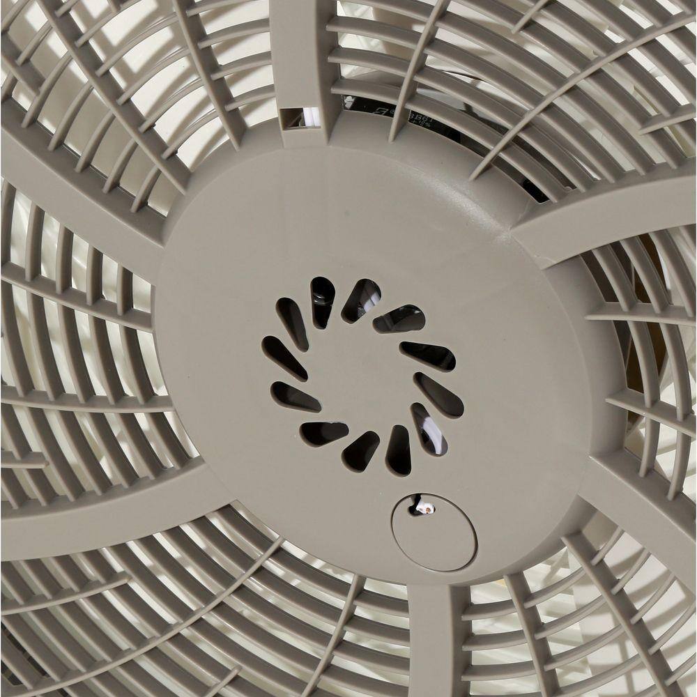 Lasko Cyclone Power Circulator 20 in. 3 Speed Beige Floor Fan with Adjustable Fan Head Auto Timer and Remote Control 3542