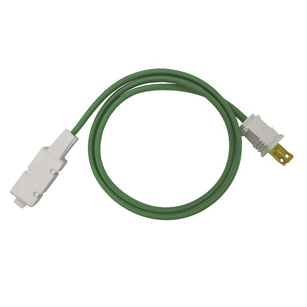 Fabcordz Indoor 6 Ft L Green Extension Cord 16 2 Spt 2