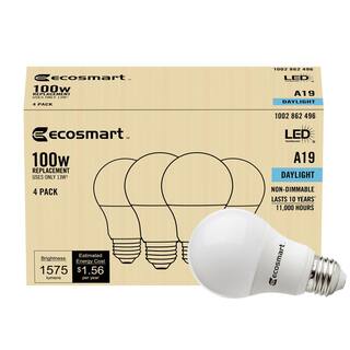 100-Watt Equivalent A19 Non-Dimmable LED Light Bulb Daylight (16-Pack) A7A19A100WUL03