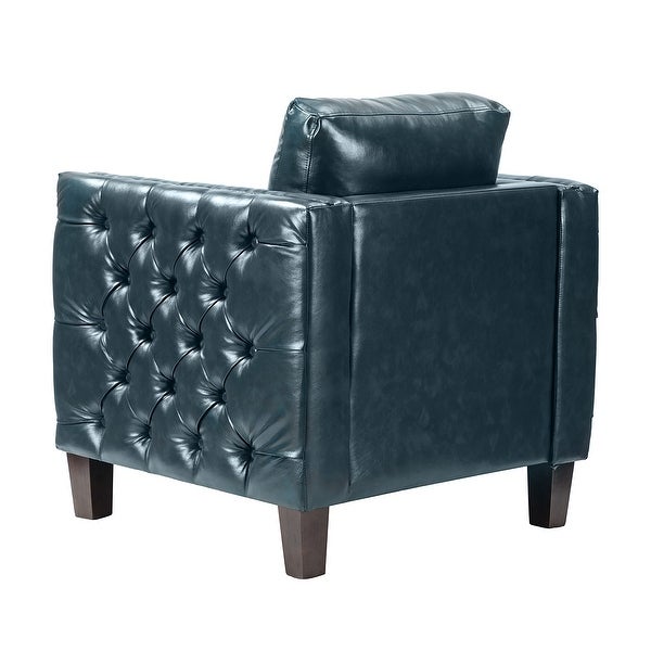 Pr Comfy Upholstered Club Chair with Nailhead Trim by HULALA HOME