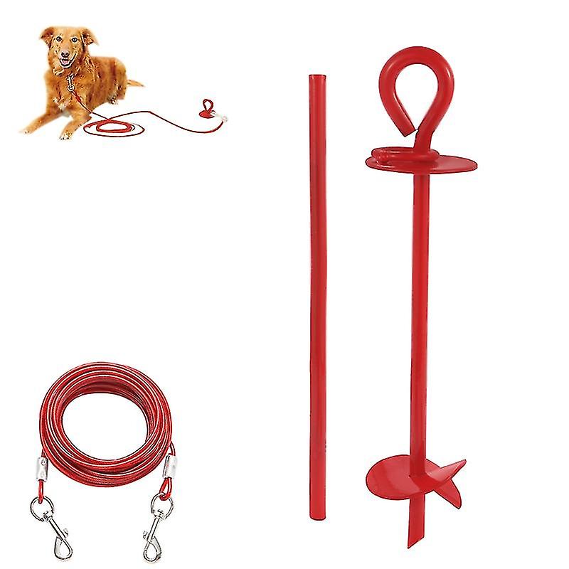 3pcs Set Dog Tie Out Cable For Dogs 14