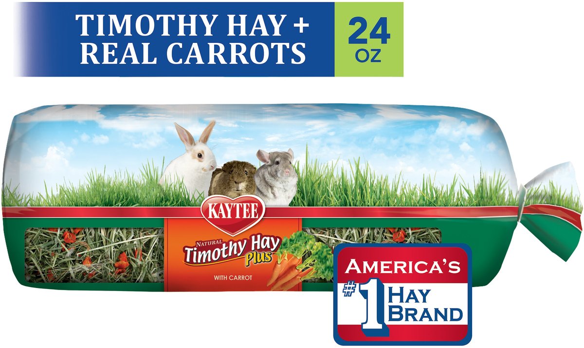 Kaytee Timothy Hay Plus Carrots Small Animal Treat