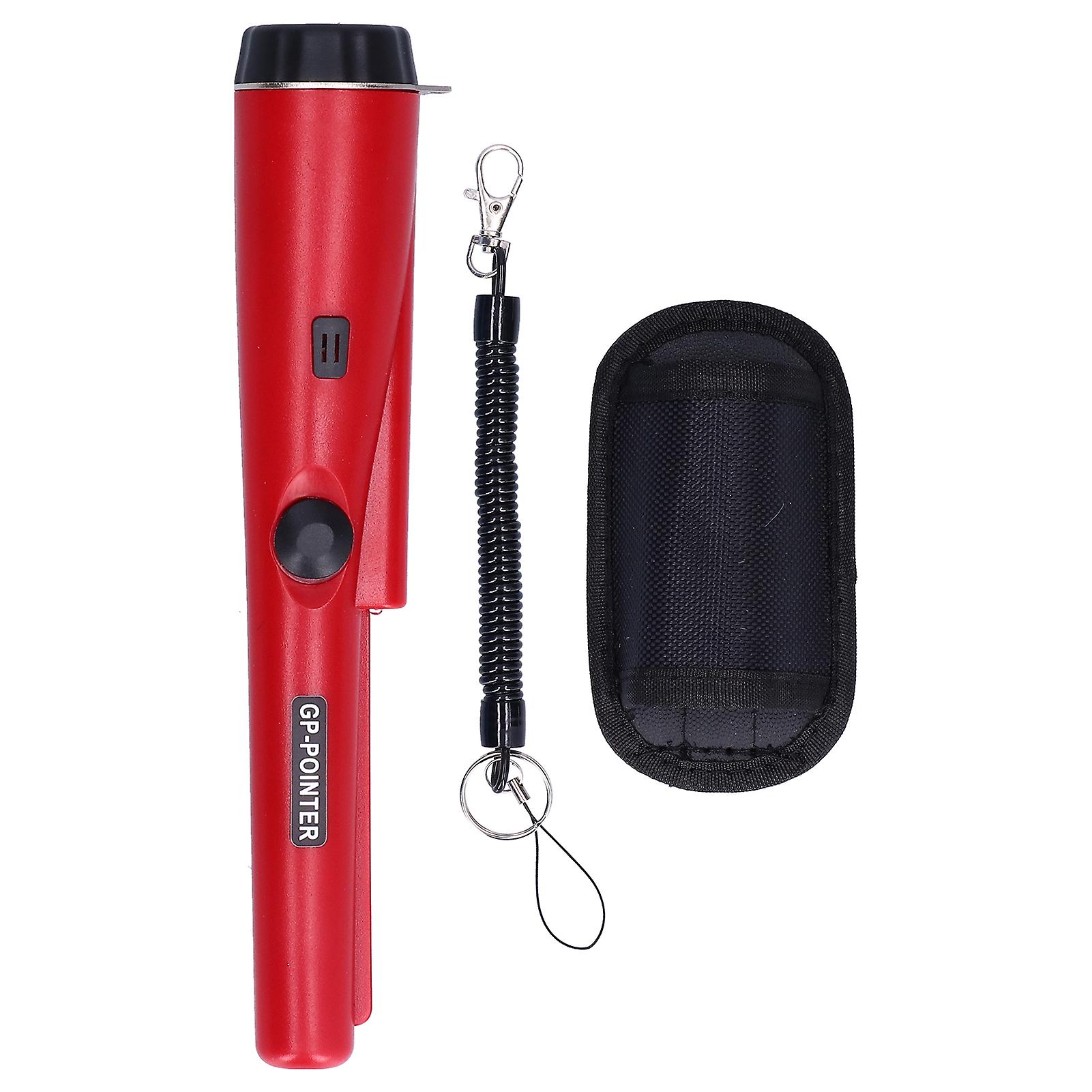 Metal Detector Professional Portable Waterproof Handheld Metal Detector With Led Lightdark Red