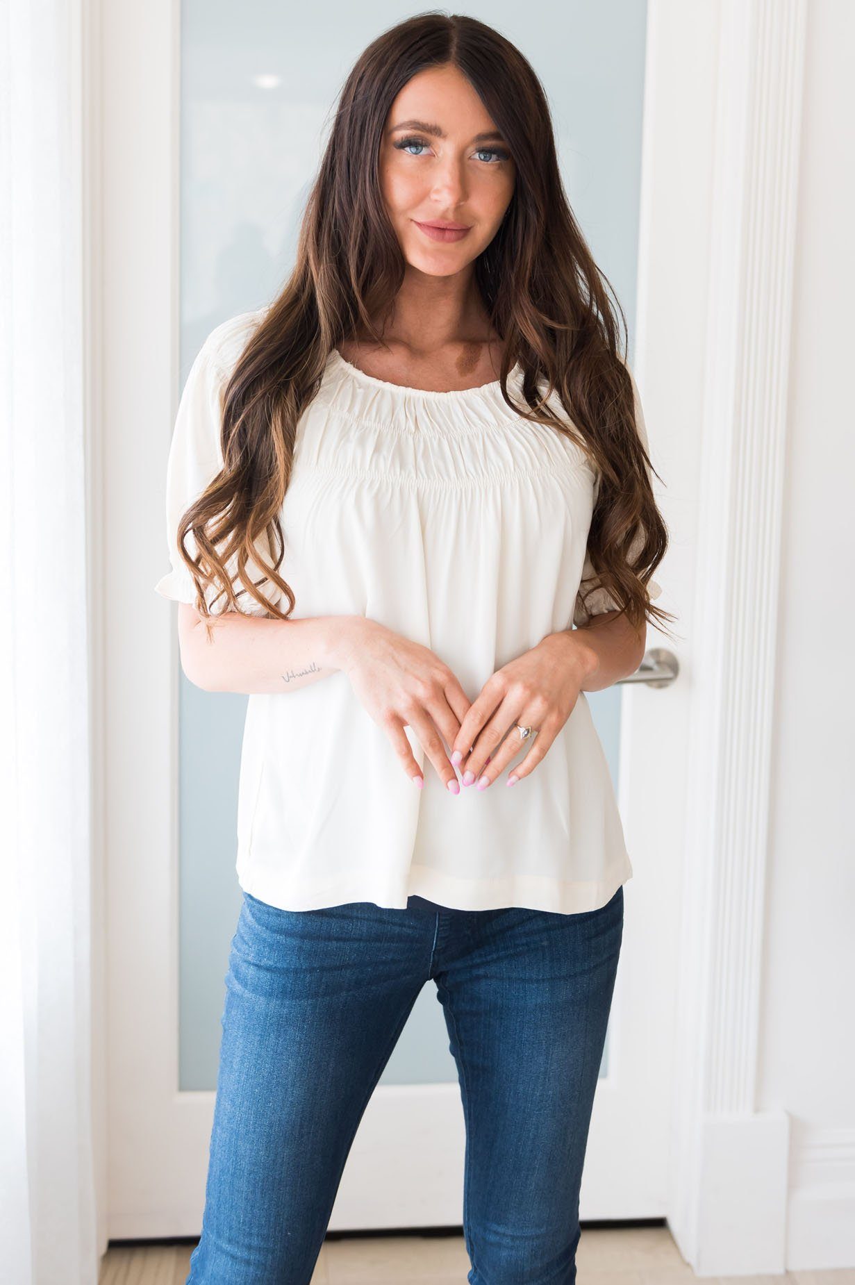 Saving Grace Modest Blouse