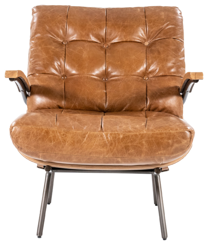 Cognac Mid Century Armchair  Eleonora Bastiaan   Midcentury   Armchairs And Accent Chairs   by Luxury Furnitures  Houzz