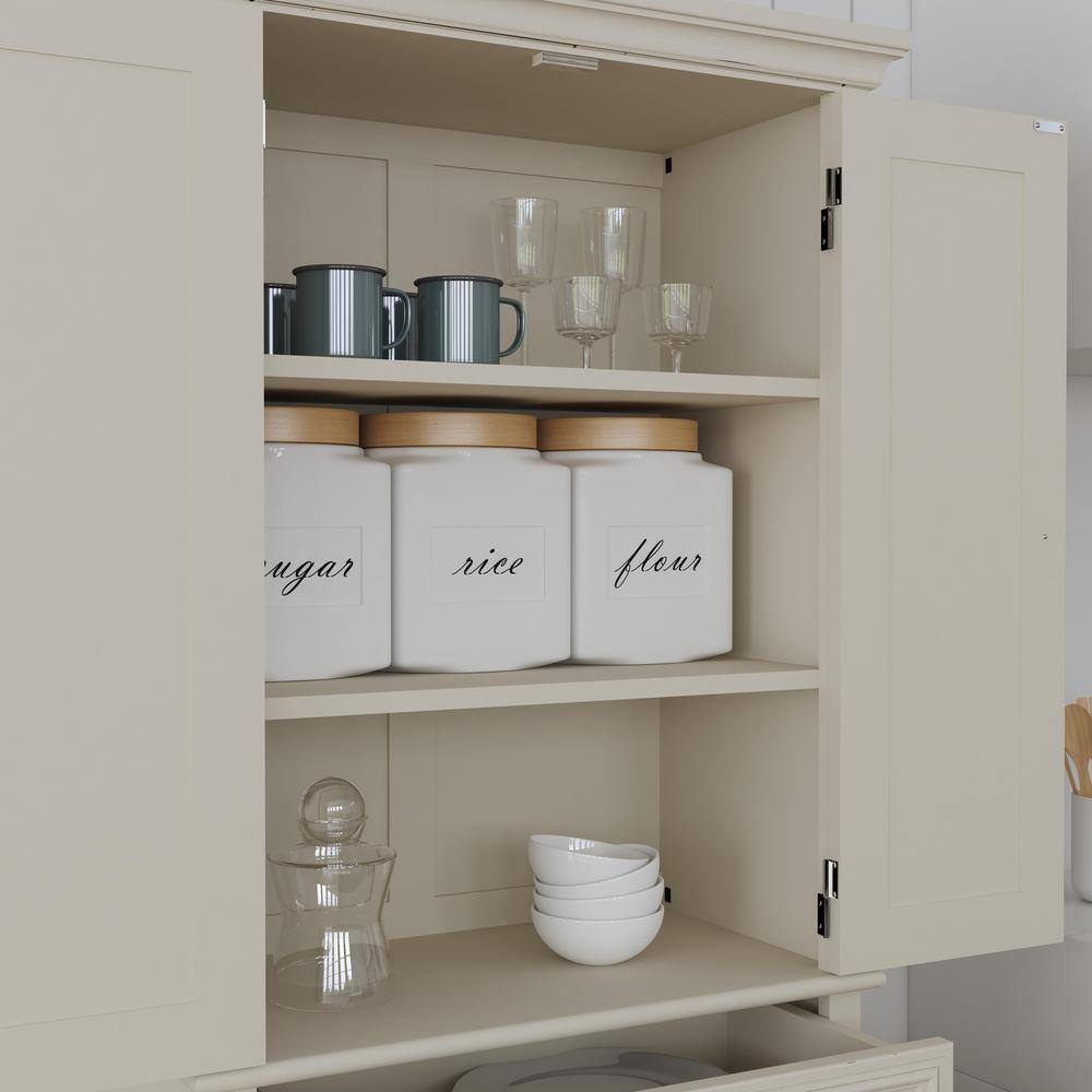 HOMESTYLES Dover Off White Kitchen Pantry 5427-69