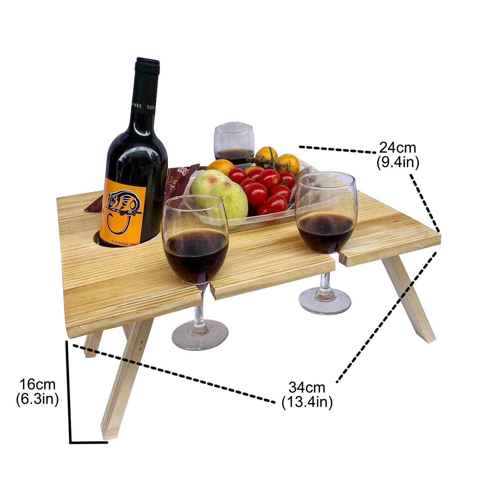 Tools Office Supplies Clearance Sale wooden Outdoor Folding Table Portable Picnics Table Arrangement Wine Glass Table Khaki