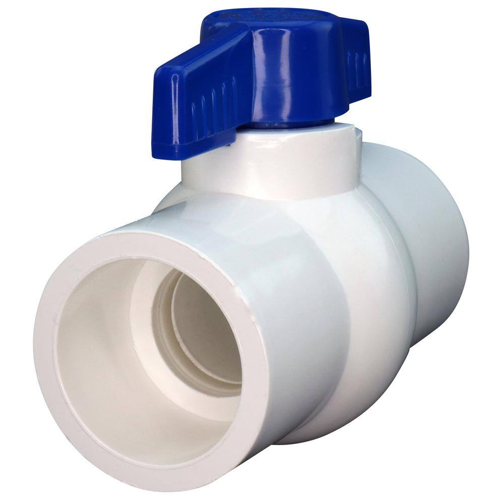 Everbilt 1-14 in. PVC Schedule 40 Slip x Slip Ball Valve PVCBV114