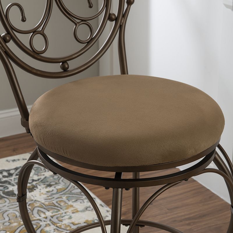 Big and Tall Scroll Circle Back Barstool