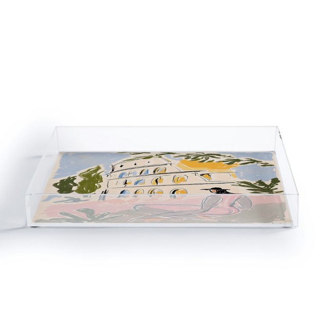 Maggie Stephenson When In Rome Acrylic Tray Deny Designs