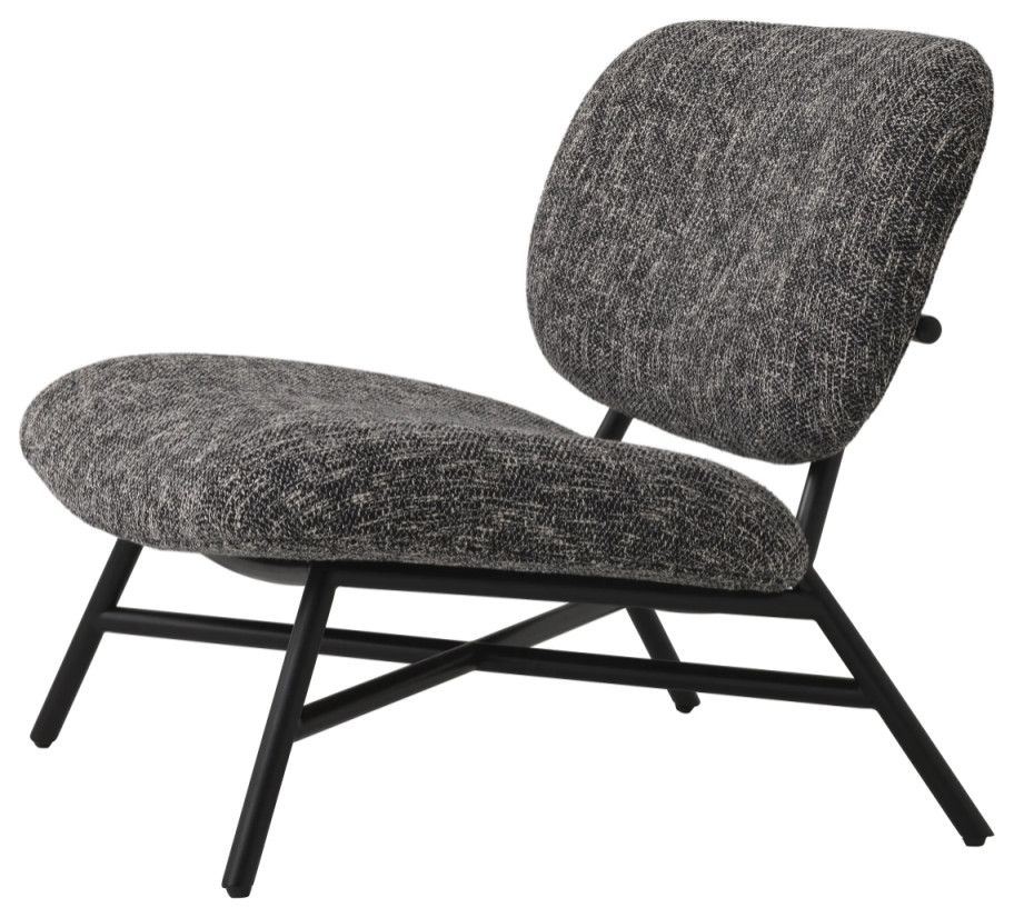 Black Retro Lounge Chair  Eichholtz Madsen   Midcentury   Armchairs And Accent Chairs   by Oroa   Distinctive Furniture  Houzz