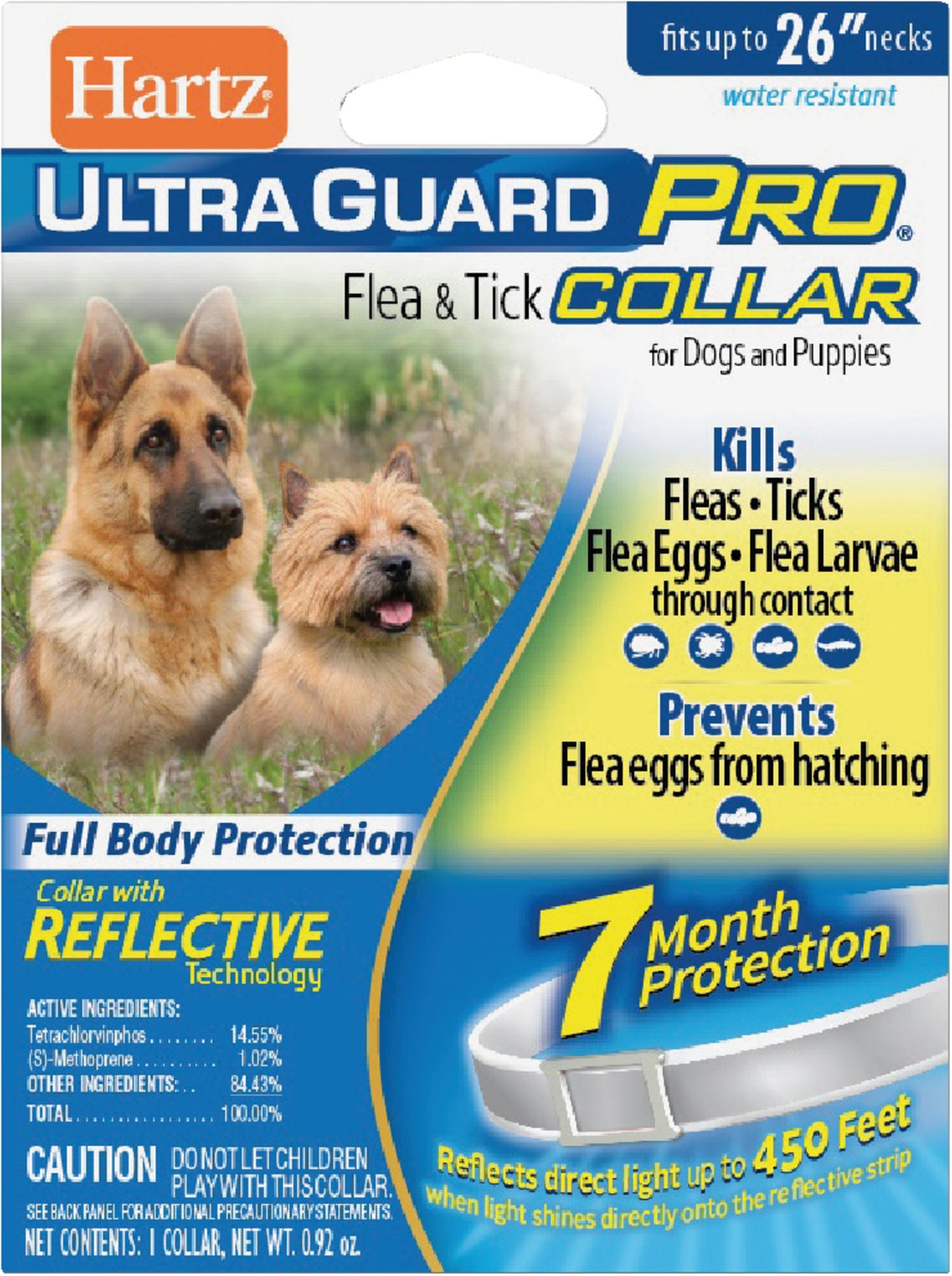 Hartz UltraGuard Pro Fleaamp Tick Reflective Collar For Dogs