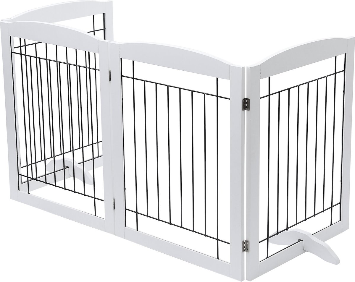 Pawland Freestanding Foldable Wire Dog Gate