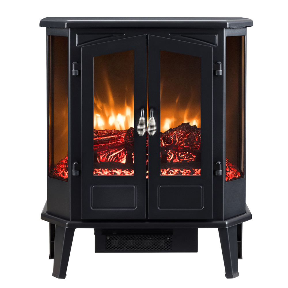 Hearthpro 25 5 Sided Infrared Electrick Stove Black Finish ;