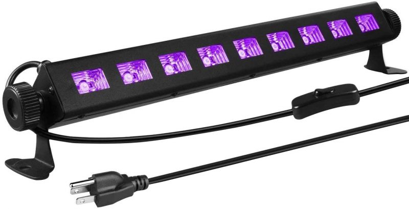 Gohyo 9 LED Black Light， 27W LED UV Bar Glow in The Dark Party